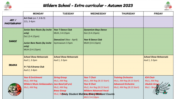 Autumn 23 extra curricular 3